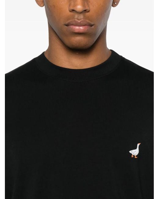 T-Shirt Con Ricamo di Moschino in Black da Uomo