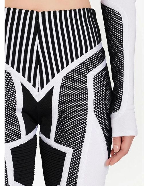 Balmain Gebreide Fietsshorts in het Black