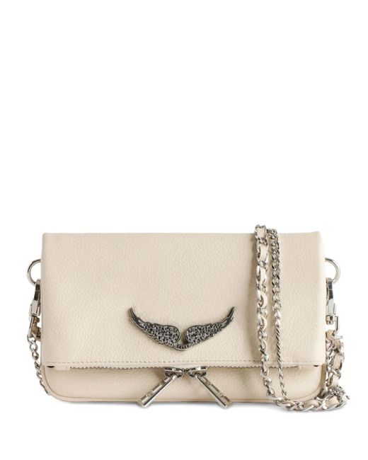 Clutch Swing Your Wings Rock Nano di Zadig & Voltaire in Natural