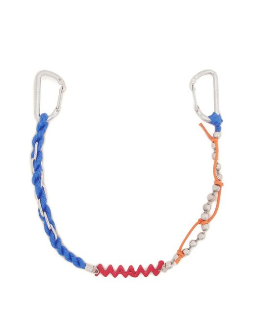 Marni Pink Enamel Symbol Double Hook Charm