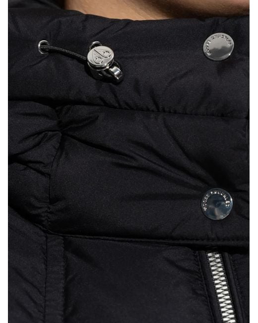Moose Knuckles Black Hooded Puffer Jacket