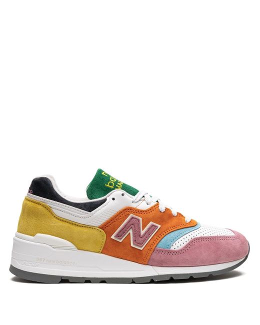 New balance clearance 997 pink yellow