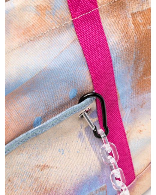 Acne Pink Handtasche mit Print