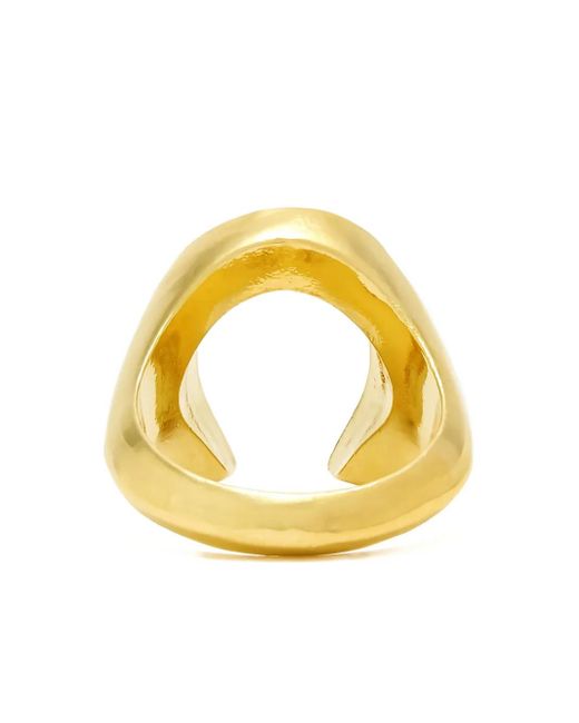 Twojeys Black Horseshoe Ring for men