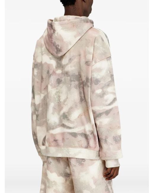 DIESEL Natural Hoodie S-Boxt À Motif Abstrait for men