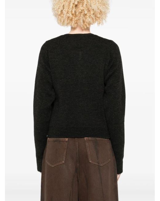 Lemaire Black Button-Front Cardigan