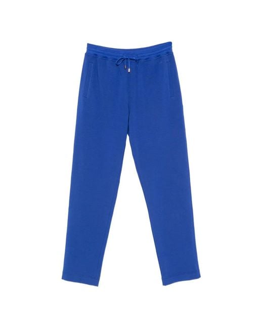 Stefano Ricci Blue Drawstring-Waist Track Pants for men