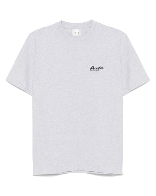 Arte' T-Shirt Mit Logo-Print in White für Herren