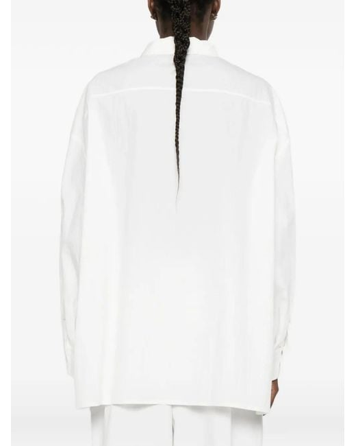 Thelatest White Daria Flap-Pocket Shirt