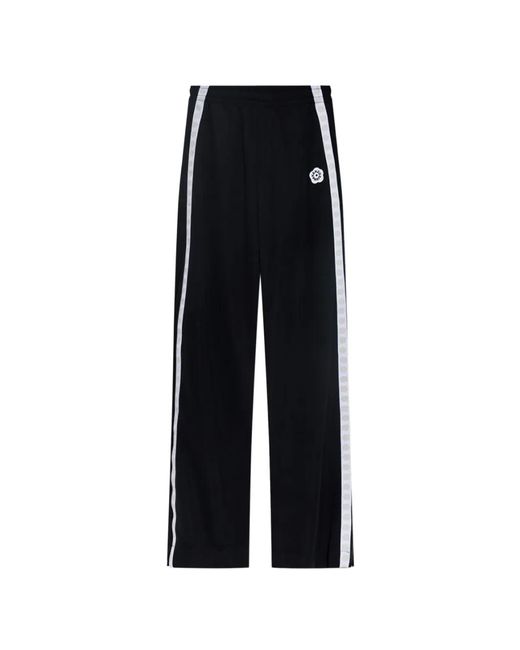 KENZO Black Trousers With Logo