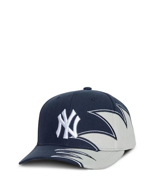 Mitchell & Ness Blue Embroidered Snapback Cap for men