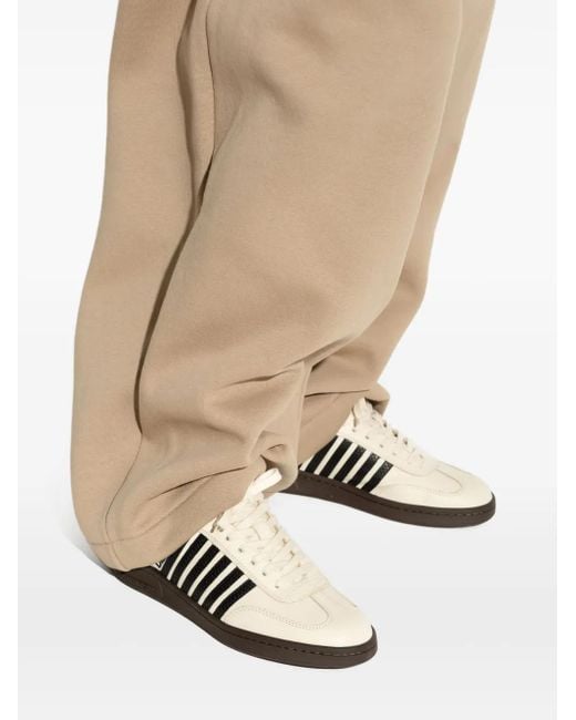 DSquared² パネル レザースニーカー Black