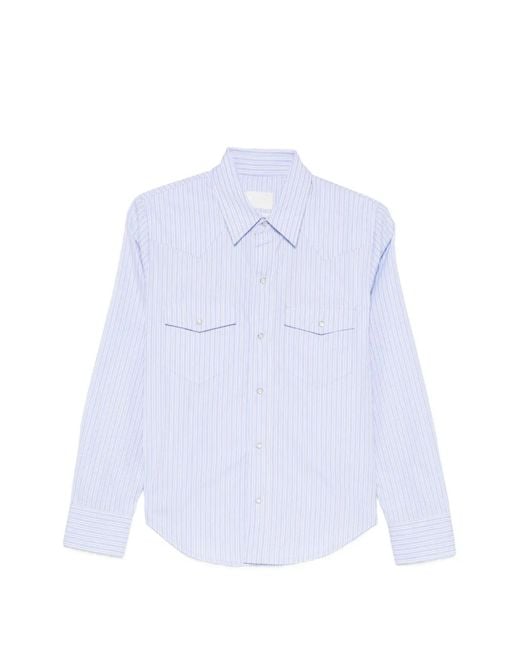 A.P.C. White Striped Shirt