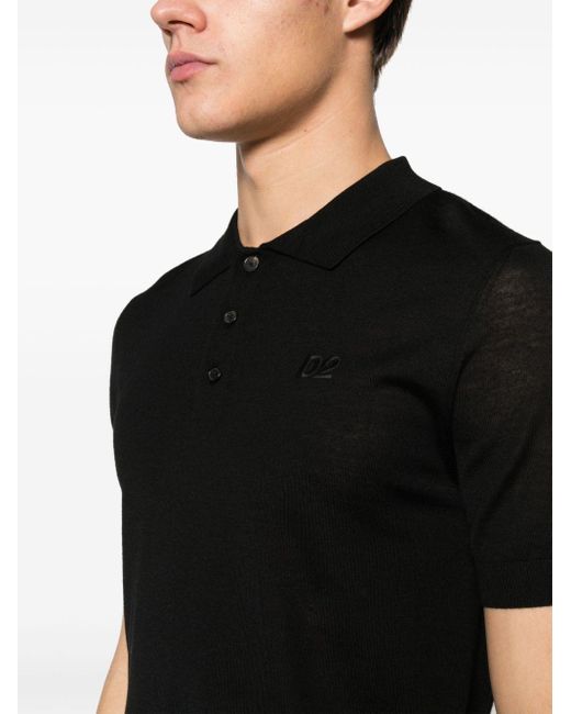 DSquared² Black Polo Shirts for men