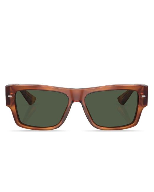 Dolce & Gabbana Yellow Tortoiseshell-effect Square-frame Sunglasses for men