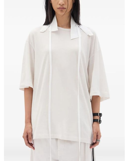 Ann Demeulemeester White Agapi Jersey T-Shirt