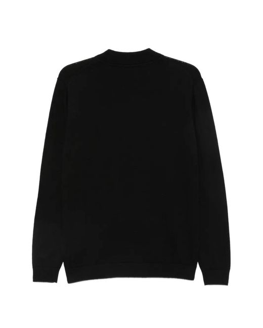 Karl Lagerfeld Black Logo-Patch Sweater for men