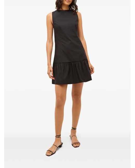 Marie Oliver Black Marilyn Ruffle-Hem Mini Dress