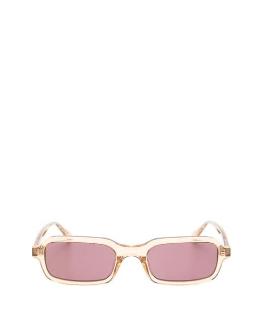 Saint Laurent Pink Sl 908 Rectangle-Frame Sunglasses