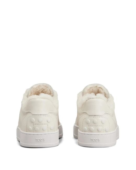 Tod's White Flat Shoes