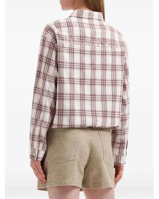 Izzue White Check Pocket Shirt