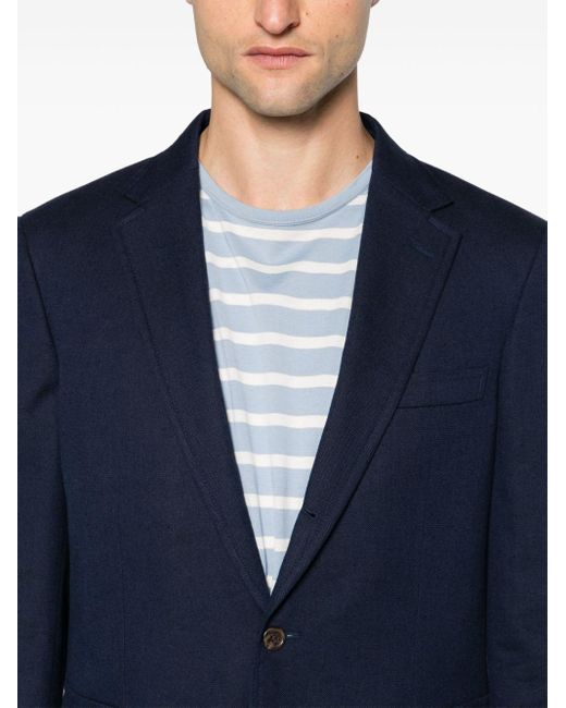 Polo Ralph Lauren Blue Notched-lapels Single-breasted Blazer for men