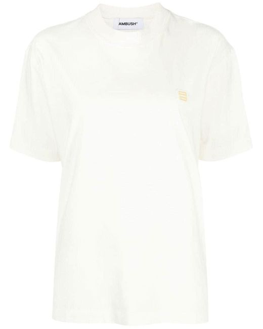 T-shirt con applicazione di Ambush in White