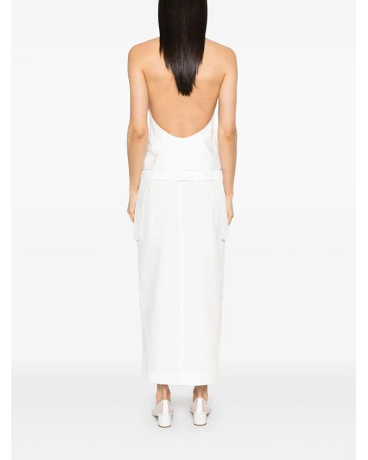 [LOW CLASSIC] / ☆ 25SS HALTER MAXI DRESS / WHITE Low Classic Halter Maxi Dress in White | Lyst