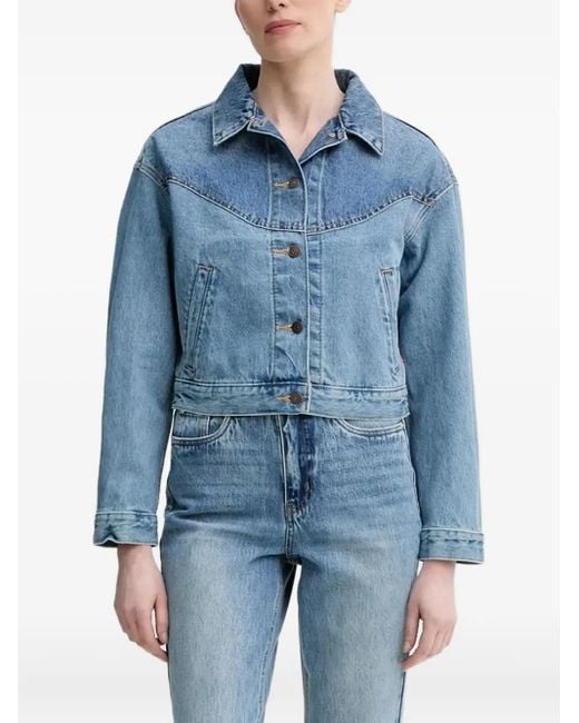 Giacca Denim Con Colletto A Punta di Levi's in Blue