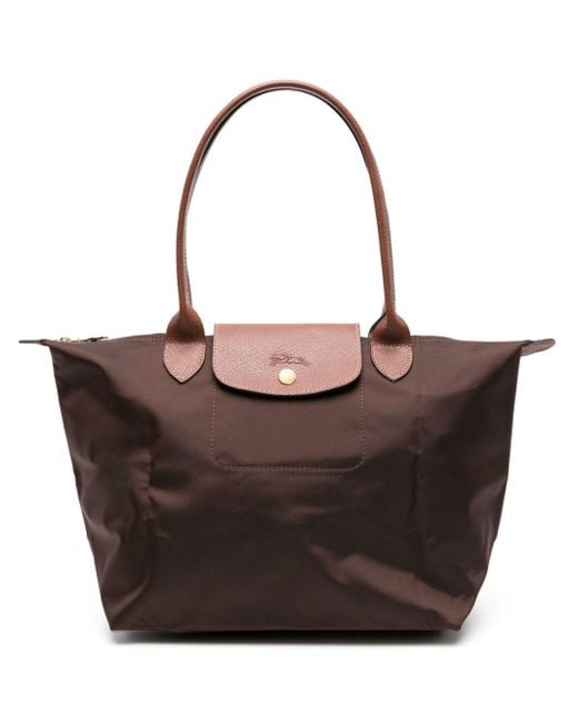 Medium Le Pliage Original tote bag di Longchamp in Brown