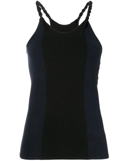 Dion Lee Black Rope-Detail Tank Top