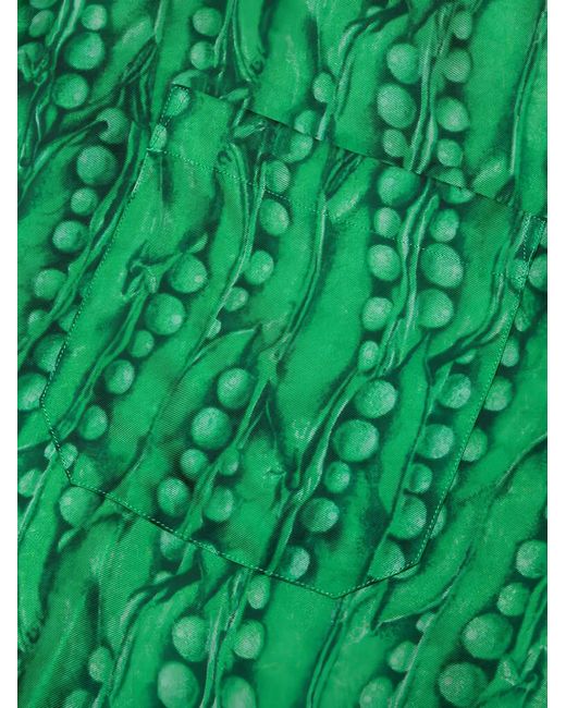 Givenchy Green Chest-Pocket Shirt for men