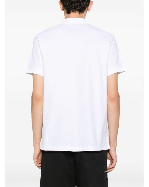 Camiseta con parche de calavera Burberry de hombre de color White