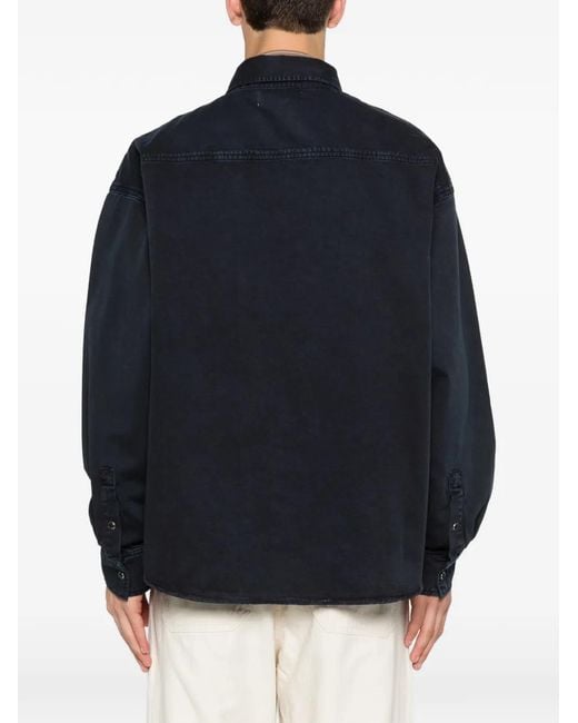 Jeanerica Blue André Patch-Pocket Shirt for men