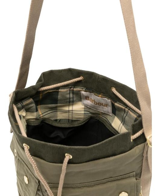 Barbour Metallic Mia Drawstring Tote Bag