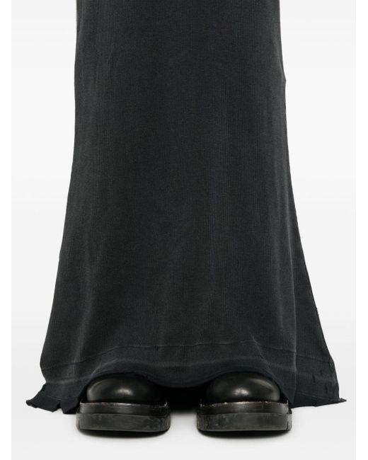 Robe longue à effet usé Balenciaga en coloris Black
