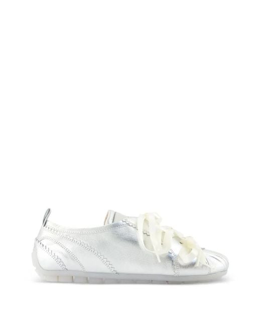 Simone Rocha White Ballerina Grip Sneakers
