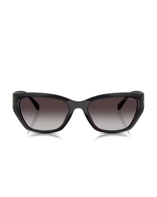 Michael Kors Black Logo-Plaque Cat-Eye Sunglasses