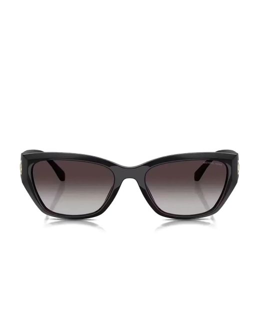 Michael Kors Black Cat-Eye-Sonnenbrille Mit Logo-Schild