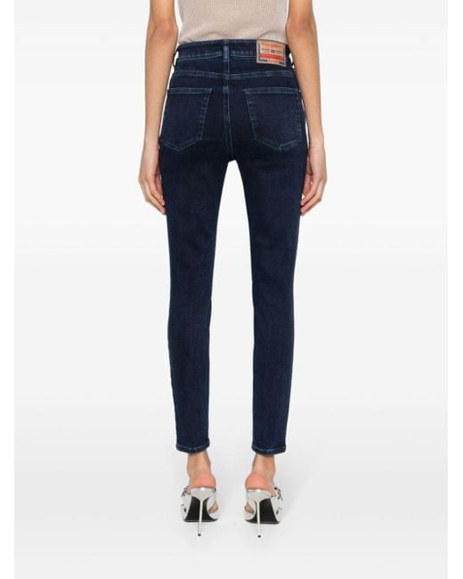 DIESEL Blue Slandy Skinny-Jeans mit hohem Bund