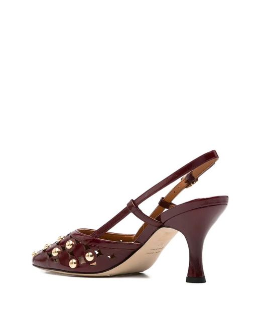 Evaluna Pink Escarpins À Découpe Sur L'Arrière