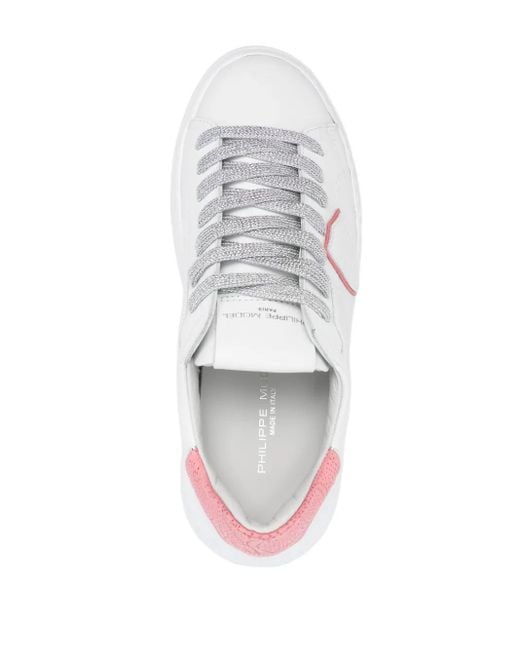 Philippe Model White Temple Sneakers