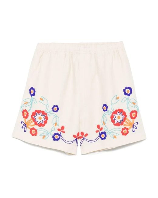 Bode White Shorts for men