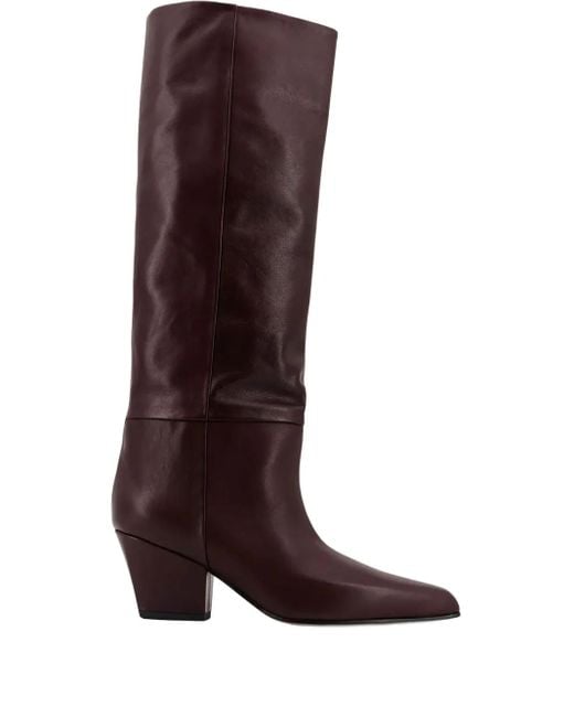 Paris Texas Brown 60Mm Jane Leather Knee-High Boots