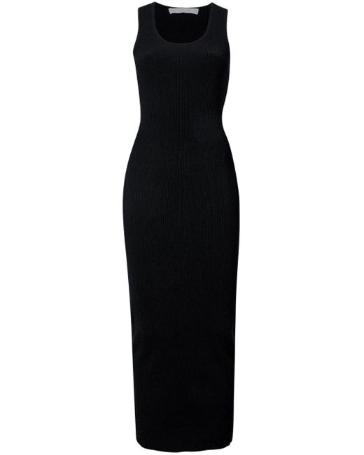 Proenza Schouler Black Ribbed Maxi Dress