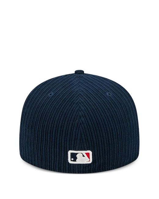 KTZ Blue Boston Sox Mlb Corduroy Baseball Cap