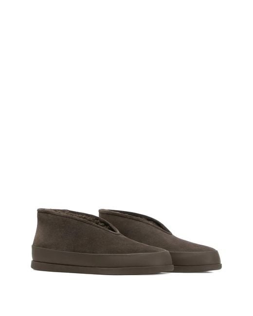 12 STOREEZ Brown Teplo Shearling-Lined Loafers