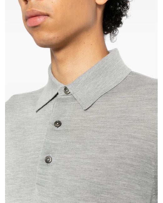 Tom Ford Gray Fine Gauge Polo Shirt for men