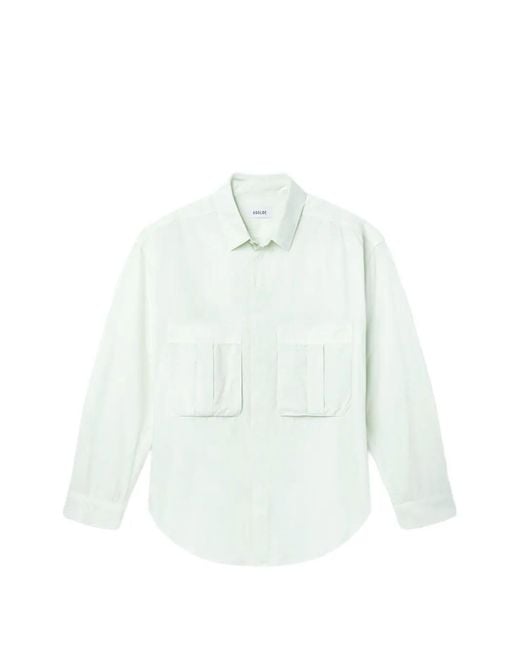 Agolde White Flap Pocket Shirt for men