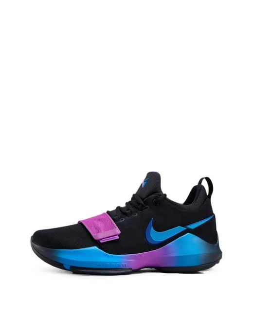 Nike Blue Pg 1 Touch-Strap Sneakers for men